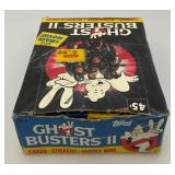 EST. $225.00 - $325.00 1989 Topps Ghost Busters II Trading Card With Movie Poster (36) Wax Packs In Original Box