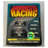 Misc. Racing Trading Cards Including Dale Earnhardt, Andretti Racing And More In Original Open Boxes