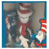 Vintage Dr. Seuss Cat In The Hat Plush Doll Collectible With Book (New Old Stock)