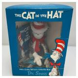 Vintage Dr. Seuss Cat In The Hat Plush Doll Collectible With Book (New Old Stock)