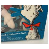 Vintage Dr. Seuss Cat In The Hat Plush Doll Collectible With Book (New Old Stock)