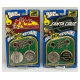 Vintage 1999 Tech Deck High Tech Clip Real Metal Key Chains (New Old Stock)