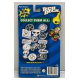 Vintage 1999 Tech Deck High Tech Clip Real Metal Key Chains (New Old Stock)