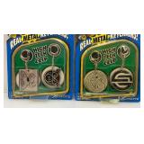 Vintage 1999 Tech Deck High Tech Clip Real Metal Key Chains (New Old Stock)