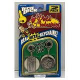 Vintage 1999 Tech Deck High Tech Clip Real Metal Key Chains (New Old Stock)