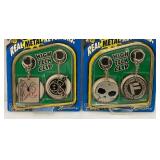 Vintage 1999 Tech Deck High Tech Clip Real Metal Key Chains (New Old Stock)