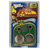 Vintage 1999 Tech Deck High Tech Clip Real Metal Key Chains (New Old Stock)