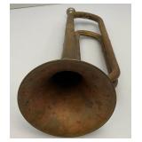 Antique Military US Regulation Brass Bugle With Mouth Piece