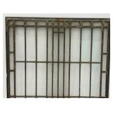 Antique 17" x 20" Leaded Stained Glass Window (Has Some Broken Pieces)