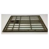 Antique 17" x 20" Leaded Stained Glass Window (Has Some Broken Pieces)