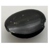 Antique Staffordshire Black Porcelain Jackfield Bull Cow Creamer Pitcher 7" (Chips Present On Creamer lid)