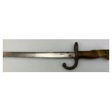 EST. $225.00 - $375.00 French model 1874 Gras Bayonet With Scabbard Dated 1878