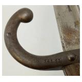 EST. $225.00 - $375.00 French model 1874 Gras Bayonet With Scabbard Dated 1878