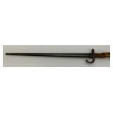 EST. $225.00 - $375.00 French model 1874 Gras Bayonet With Scabbard Dated 1878