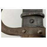 EST. $225.00 - $375.00 French model 1874 Gras Bayonet With Scabbard Dated 1878