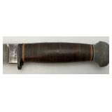 EST. $275.00- $375.00  1941 U.S.N. Navy Marked MK1 Fighting Knife PAL RH 35 With 5 5/16" Blade With Leather Sheath