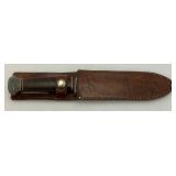 EST. $275.00- $375.00  1941 U.S.N. Navy Marked MK1 Fighting Knife PAL RH 35 With 5 5/16" Blade With Leather Sheath
