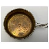 Vintage German Made Military Drinking Cups In Leather Holder