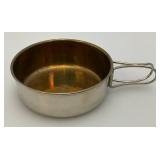 Vintage German Made Military Drinking Cups In Leather Holder