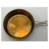 Vintage German Made Military Drinking Cups In Leather Holder