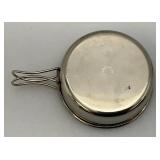 Vintage German Made Military Drinking Cups In Leather Holder