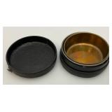 Vintage German Made Military Drinking Cups In Leather Holder