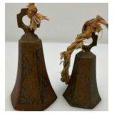 Vintage Brass Bell Swag Bells Ranging From 2 1/2" Up To 4 1/2"