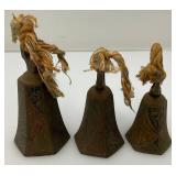 Vintage Brass Bell Swag Bells Ranging From 2 1/2" Up To 4 1/2"