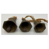 Vintage Brass Bell Swag Bells Ranging From 2 1/2" Up To 4 1/2"