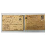 Vintage United States Of America War Ration Book With Stamps And Leather Holder