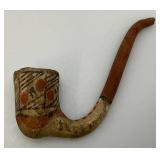 Isleta Pueblo Pottery Pipe