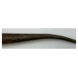 Antique Pewter And Hard Wood Tobacco Pipe 9"