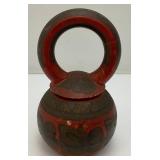 Antique Holding Vessel Made In Russia 4" x 7 1/2"