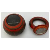 Antique Holding Vessel Made In Russia 4" x 7 1/2"