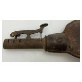 Super RARE Antique CIVIL WAR Or Earlier Leather Black Powder Flasks