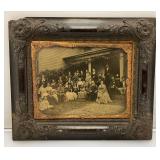 Antique Tintype Photo In Antique Bakelite Frame (Small Crack In Glass)