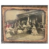 Antique Tintype Photo In Antique Bakelite Frame (Small Crack In Glass)