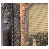 Antique Tintype Photo In Antique Bakelite Frame (Small Crack In Glass)