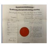 Dated 1900 United States Department Of State Safe Passage Document Signed By John Hay (Personal Secretary Of Abraham Lincoln)