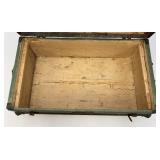 Antique Small Travel Trunk 14" x 16" x 26"