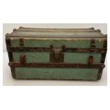 Antique Small Travel Trunk 14" x 16" x 26"