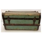 Antique Small Travel Trunk 14" x 16" x 26"