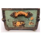 Antique Small Travel Trunk 14" x 16" x 26"