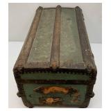 Antique Small Travel Trunk 14" x 16" x 26"