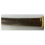 Vintage War Time Miniature Japanese Style Tanto Pocket Knife With Dragon On Blade 2 7/8" Blade