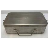 Vintage Military Coleman Cook Stove Aluminum Box With US Medical Emblem (Very Cool) 4 1/2" x 9" x 15"