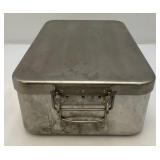 Vintage Military Coleman Cook Stove Aluminum Box With US Medical Emblem (Very Cool) 4 1/2" x 9" x 15"