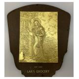 Two Antique Hand Fans With Advertisement