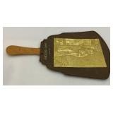 Two Antique Hand Fans With Advertisement