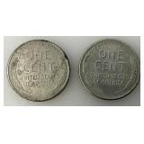 1943 D Steel Wheat Pennies